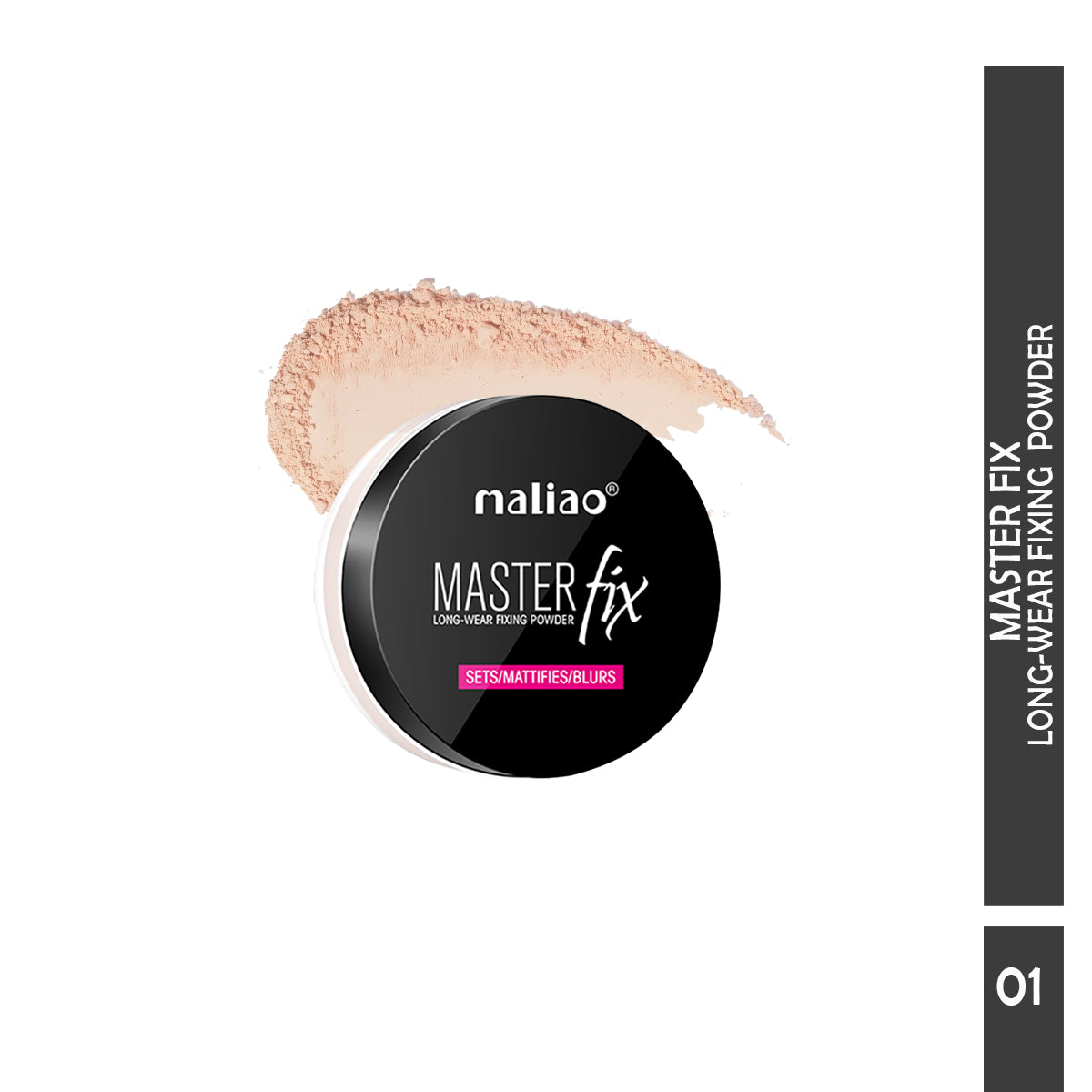 Maliao Master Fix Long Wear Compact Powder - Smooth Finish for All-Day Beauty